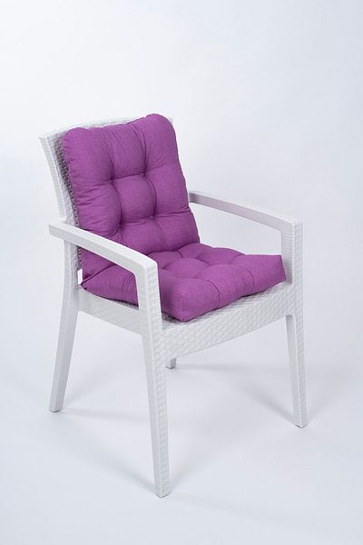 ALTINPAMUK Purple Chair Cushion - Candy Pofidik, Special Stitched and Laced, 43x88 Cm