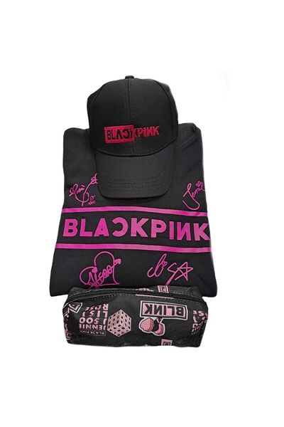 GC GÖKHAN CLUB Калъф за молив с шапка и суитчър Blackpink