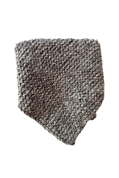 Meralin Elinden Hand Knitted Gray Neck Collar