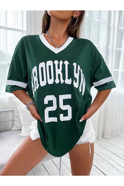 Machetta Μπλουζάκι με λαιμόκοψη με λαιμόκοψη Brooklyn 25 με στάμπα Oversize