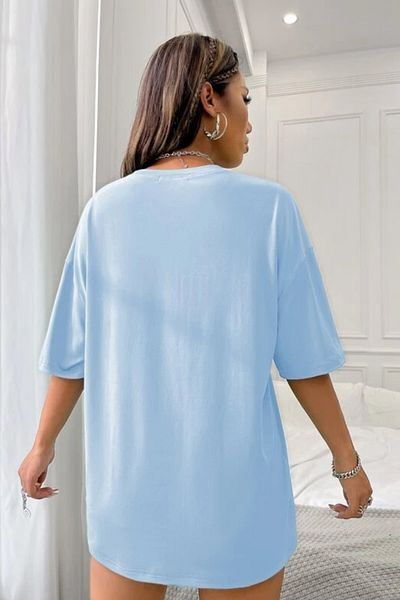 MODAGEN Tricou oversize cu imprimeu Baby Blue California West Coast unisex