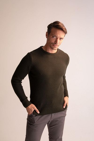 DeFacto Standard Fit Crew Neck Knitwear Sweater