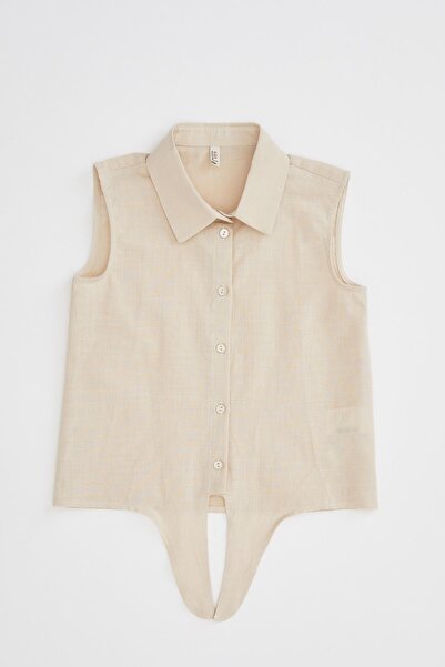 DeFacto Αμάνικο πουκάμισο με λεπτομέρεια για κορίτσια