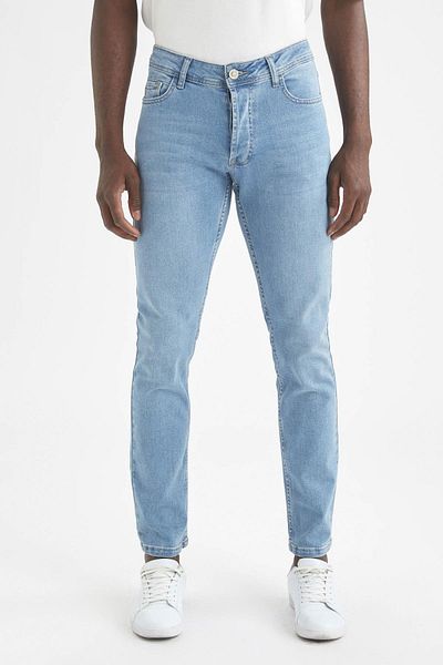 DeFacto Jean παντελόνι Pedro Slim Fit Normal Waist στενό πόδι