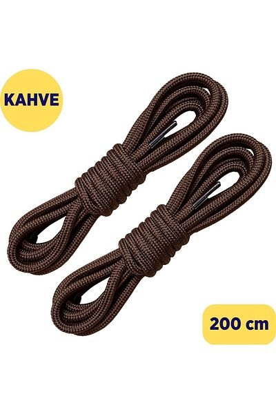 ipekbazaar Mega Shoelace - Ribbed and Durable Sturdy Laces, Boots Shoelaces