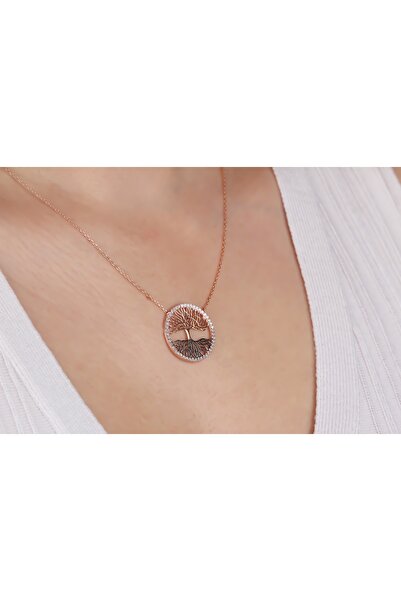 Glorria Kadın Gümüş Hayat Ağacı Kolye DT0453