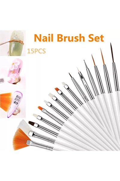 SİNKA 15'li Tırnak Süsleme Fırçası Desen Verme Seti