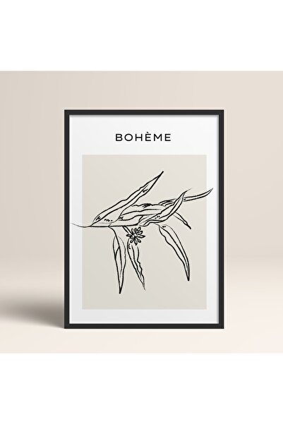 HOMEPACK Uramljena boho boemsko linearna apstraktna moderna umetnička slika
