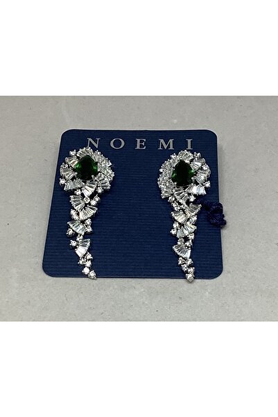 Noemi Yeşil zirkon taşlı küpe