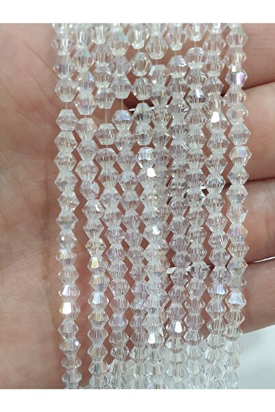CRYSTALSHOP Mărgele de cristal Piramidă Az Janjan de 4 mm (10 șiruri)