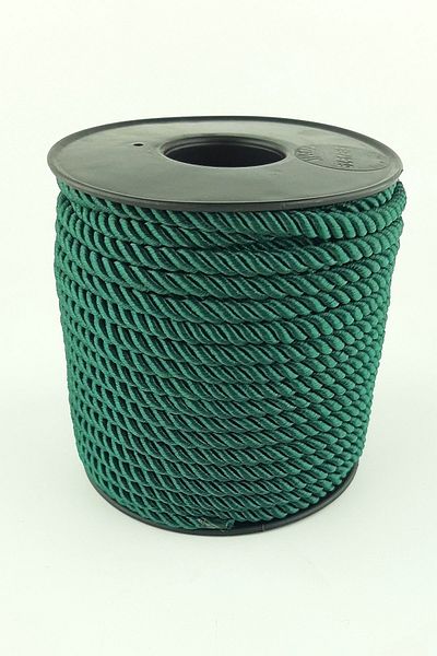 Hobigram Σκούρο πράσινο κορδόνι 3 mm 10 Mt – Σχοινί πλεξίματος, κομψό σχέδιο, γυναικείο αξεσουάρ – Σχοινί πλεξίματος – Σχοινί πλεξίματος