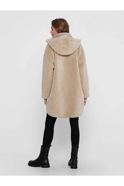 ONLY Γυναικείο Σακάκι Sherpa 15230461 Onlsascha CC OTW Stone