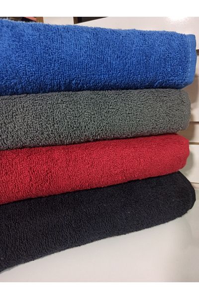 ŞENER HOME 4 Barber, Hairdresser, Sports, Daily 50x90 Cm. Solid Color Colored Towel