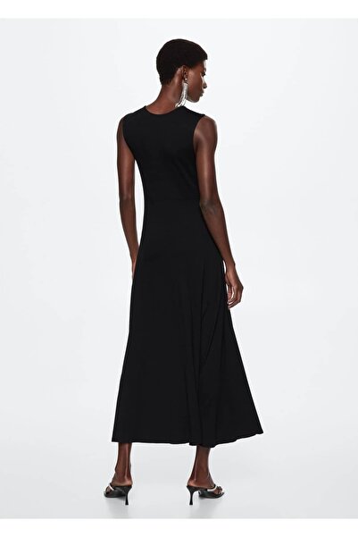 MANGO Woman Drape Triko Elbise
