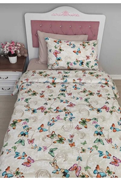 Mert Collection Çarşı Jednokrevetno Set posteljine Čaršav sa lastišem 2 Jastu...