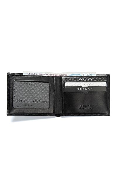 Tergan Black Leather Men's Wallet 01227b06