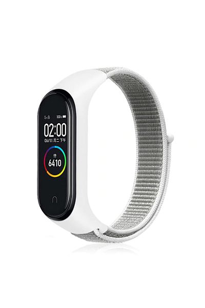 Nezih Case سوار ساعة من القش متوافق مع Xiaomi Mi Band 5/6/7