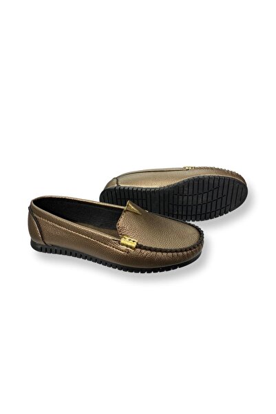 galya shoes Kadınblatin Babet Hafif Rahat Taban Deri Cilt Ayakkabı