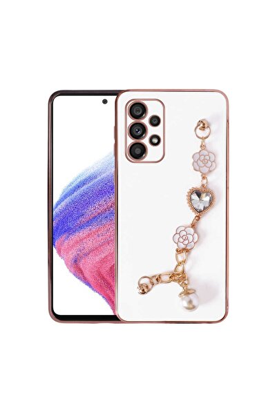 Samsung Galaxy A33 5g Zore Case Flower Heart Hanging Camera Protected Cover