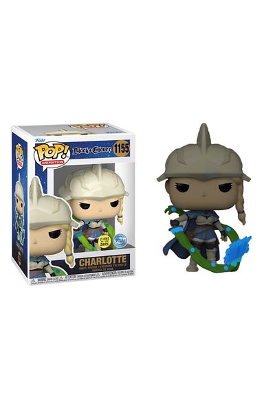 Funko البوب! شارلوت بلاك كلوفر إصدار خاص يتوهج في الظلام 1155