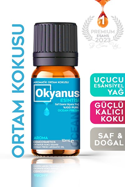 Cem Cosmetics Cem Okyanus Saf Esansiyel Uçucu Yağ Buhurdanlık Yağı Difüzör Es...