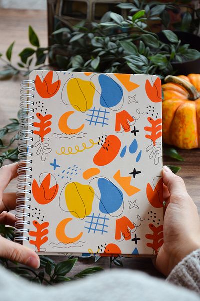 CoNotes Hard Cover Spiral Checked Notebook