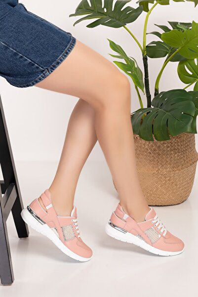 Nur Ortopedi Pudra,fileli Ortopedik Spor Sandalet