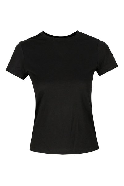lumberjack Ct131 Basic Modal C Neck Black Sports T-Shirt