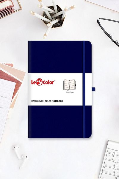 Le Color 2-Piece Rec Notebook Set 13x21 Green & Dark Blue