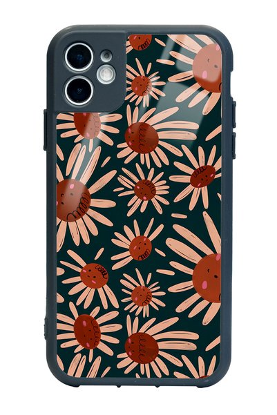 Spoyi Retro Daisy Design Glossy Phone Case Compatible with iPhone 11