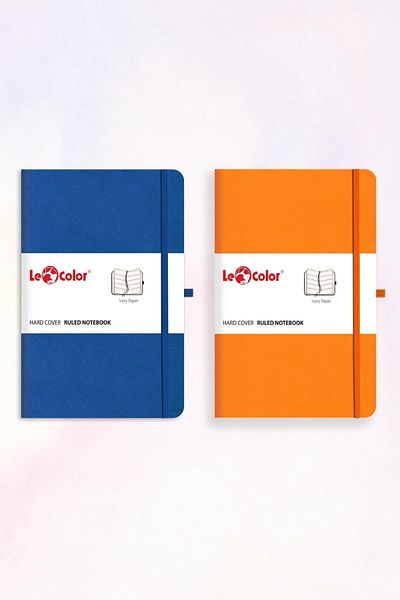 Le Color 2-Piece Rec Notebook Set 13x21 Blue & Orange