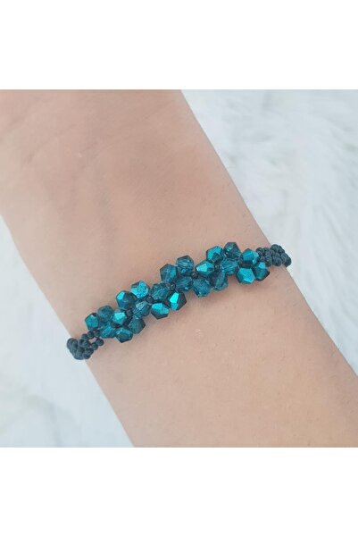 Handmade By HLY سوار مصنوع يدويًا من حجر الكريستال