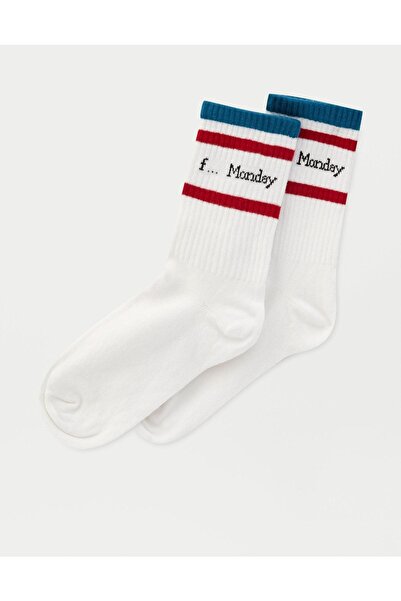 Socks Stations Unisex Red Cotton Socks Box of 6