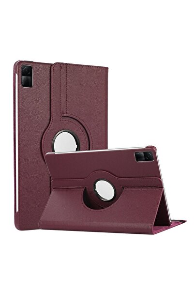 Microsonic Xiaomi Redmi Pad Kılıf 360 Dönerli Stand Deri Mor