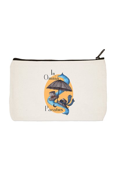 designedfy Clutch Gilmore Girls In Omnia Paratus Printed υφασμάτινη τσάντα μακιγιάζ Θήκη για στυλό Τσάντα συμπλέκτη
