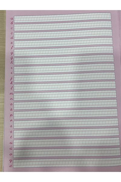 Gıpta Monster High Oblique Lovely Writing Notebook A4 Cardboard Cover 40 Sheets with Guide Line