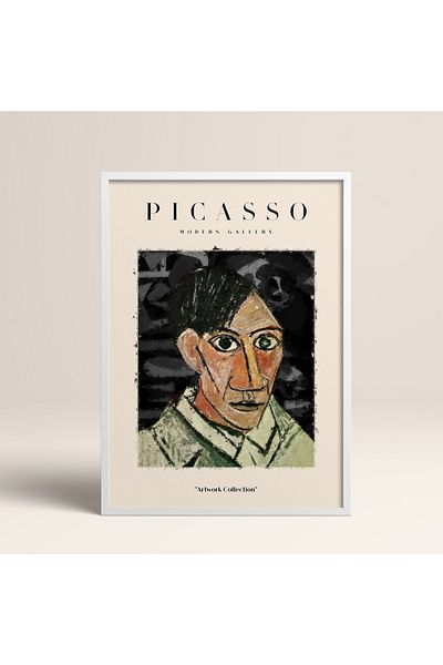 HOMEPACK Επιτραπέζιο έργο τέχνης Picasso Modern Gallery Abstract Artwork Collection με κορνίζα