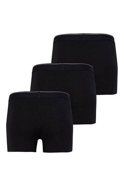 Blackspade Ανδρικό, μαύρο, κοντό, βαμβακερό σετ μπόξερ 3 τεμαχίων