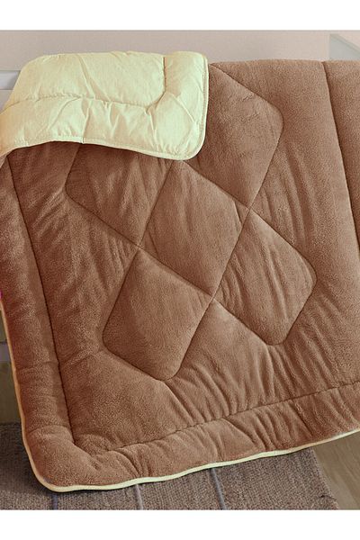 NANOSOFT Welsoft Baby Quilt-brown