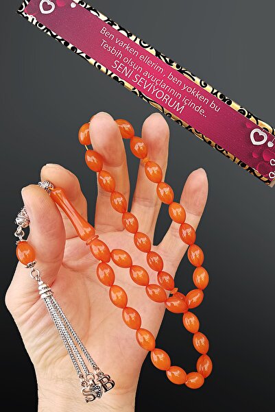 Modalyon Sevgililer Gününe Özel Beyrut Toz Kehribar Tesbih 2 Baş Harfli Özel ...