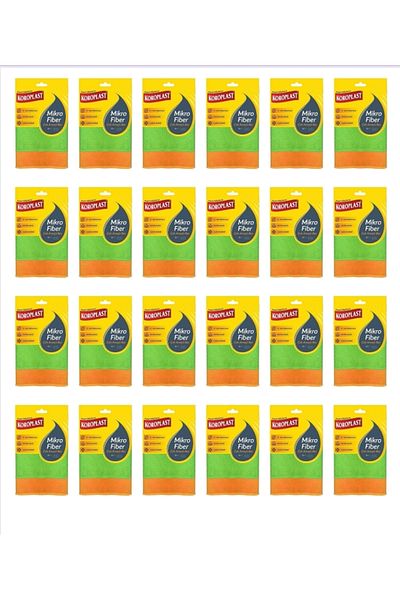 Koroplast Microfiber Multi-Purpose Cleaning Cloth 24 Pieces 1 Box