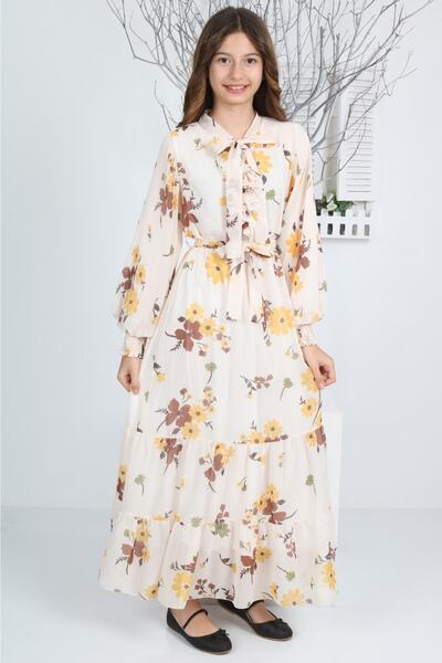 DUBAİ ÇOCUK Rochie de fetiță cu flori