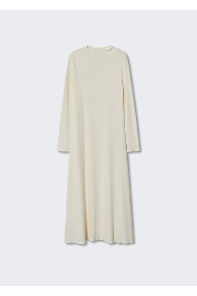 MANGO Woman Örgü Midi Elbise