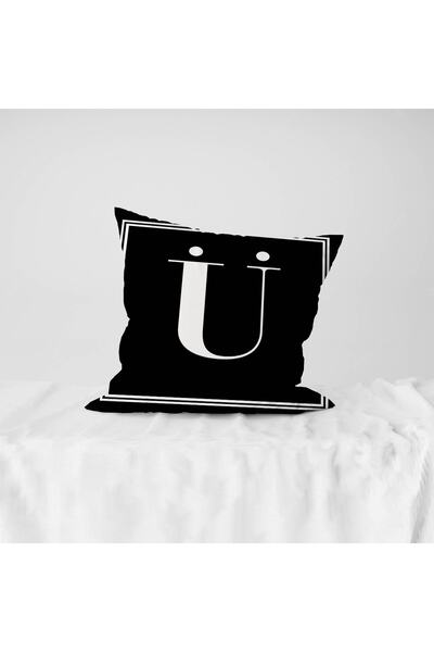 LadiesHome Κάλυμμα μαξιλαριού με γράμμα - Γράμμα Ο - 43x43 εκ.