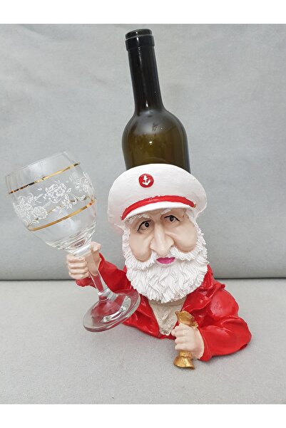 Arose Kaptan Şaraplık Şişelik Biblo Hediyelik Dekor Şişetutucu