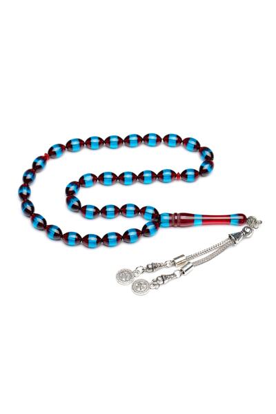 enderun Burgundy Blue Ottoman Tuğra Rosary Gift Collectable