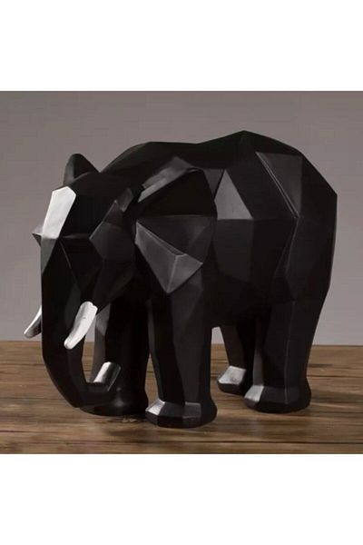 KOLDEMARTCOLLECTİON Cubic Elephant Sculpture