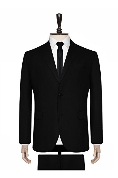 SÜVARİ Normal Bel Regular Fit Siyah Erkek Takım Elbise Tk1000400326