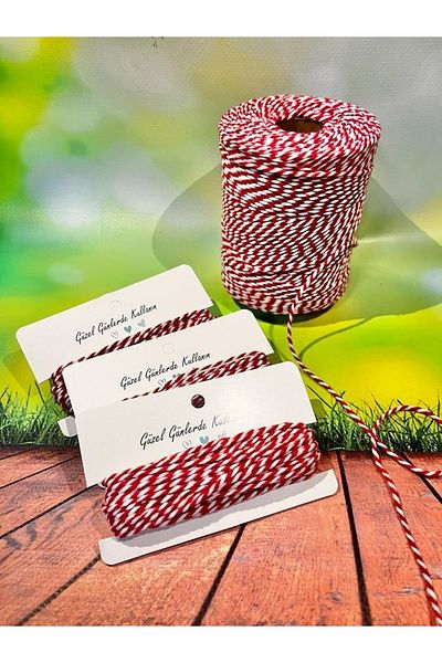 t tuğset etiket Red and White Gift Package - Marteniçka Lanyard 10 Mt-t341