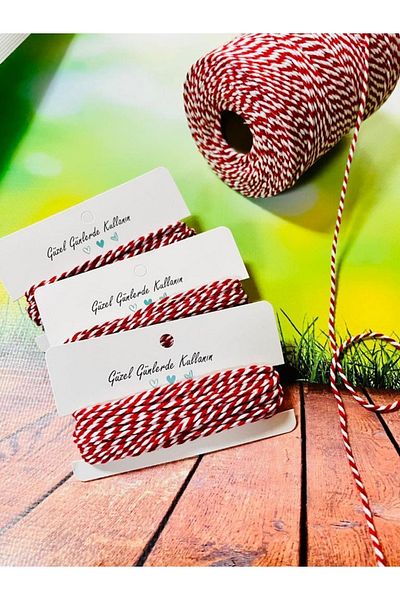 t tuğset etiket Red and White Gift Package - Marteniçka Lanyard 10 Mt-t341